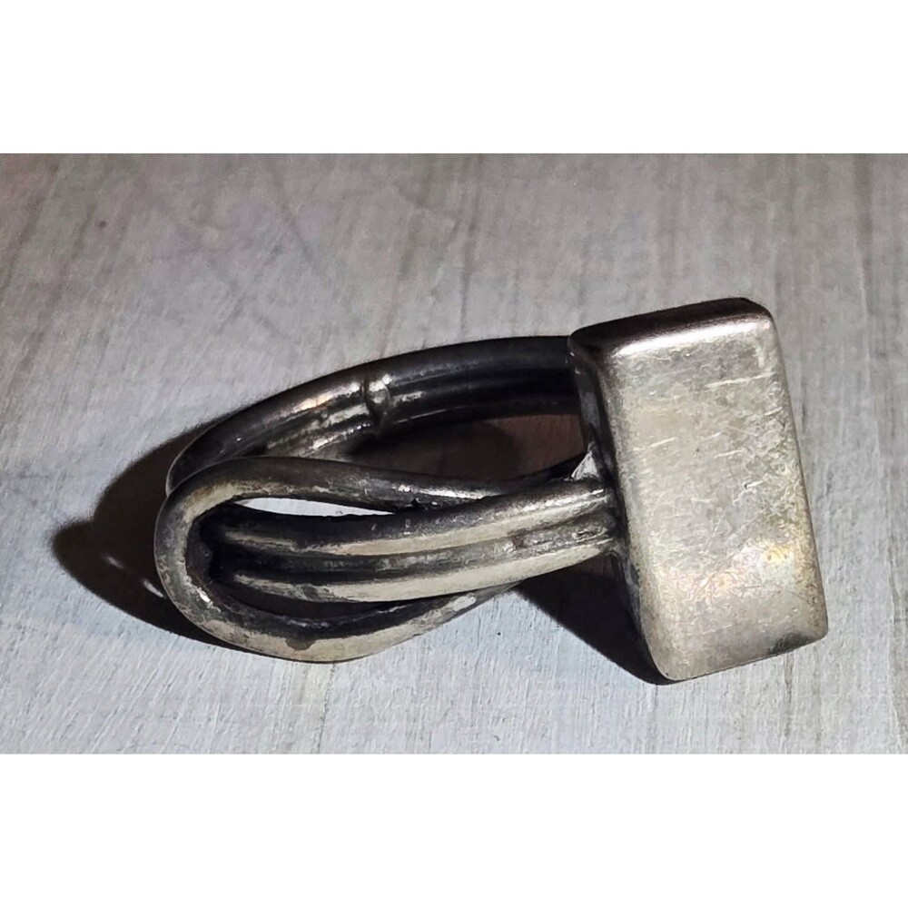 Modernist Ring Abstract 925 Taxco Mexico Size 6.5
